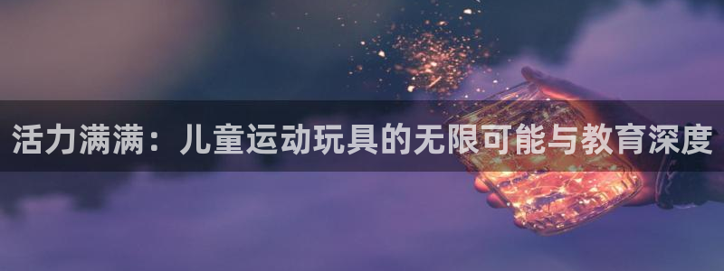 88体育网页版入口最新版：活力满满：儿童运动玩具的无限可能与教育深度